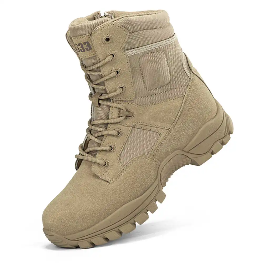 Luxury Lifestyle Names - Botas de senderismo de cuero genuino